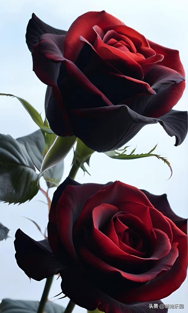 野外偶遇神秘蔷薇，烈焰红与夜幕黑交织，我被这自然之美震撼了