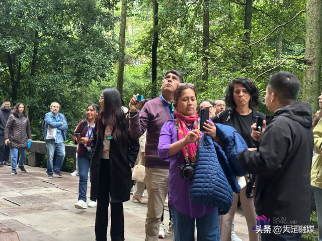 秘鲁新闻媒体人研修班参访大足石刻 中秘文明对话续写新篇​