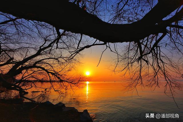 无锡太湖边上董坞里，看日落的好地方