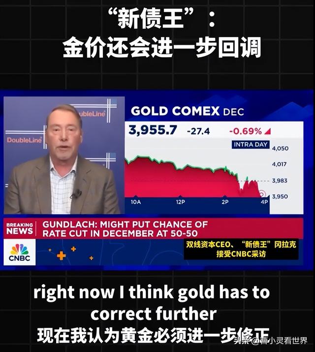 前脚喊4000美元，后脚砍仓15%，新债王改口：黄金要凉了