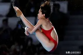 全红婵10米跳台摘金，成为中国奥运最年轻的三金王，陈芋汐摘银！图片