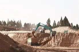 吕梁：主城区到新区快速路工程项目施工正酣图片