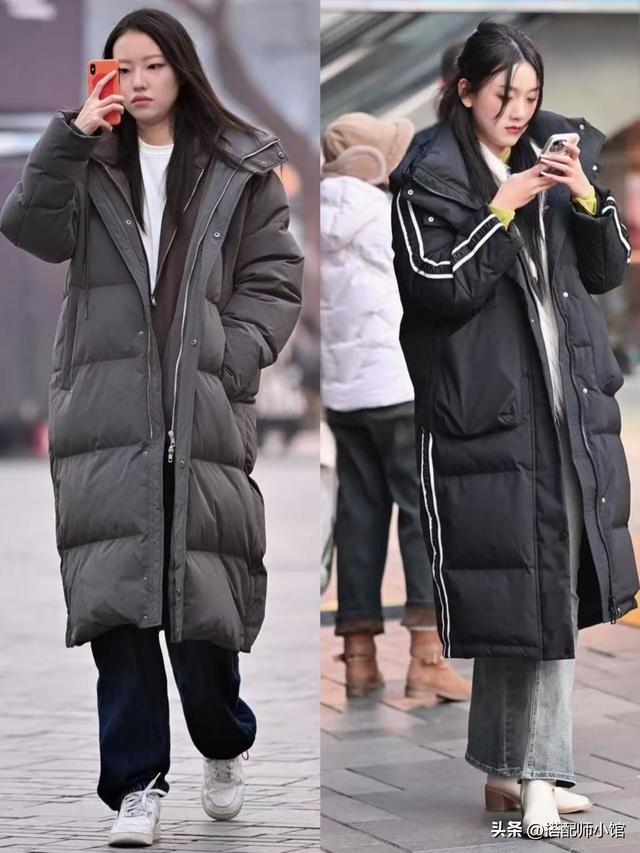去了北京才发现：三里屯满街都是“羽绒服+裤子”穿搭，保暖高级