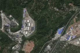 中国开造核动力航母？美卫星意外发现：一座核反应堆在深山建成图片