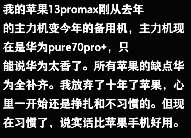 什么原因让你一定要用IPhone？网友：我要用肤浅的东西来证