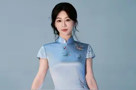 杨紫代言奇瑞汽车，一袭蓝色旗袍美如画，好像民国大家闺秀啊图片