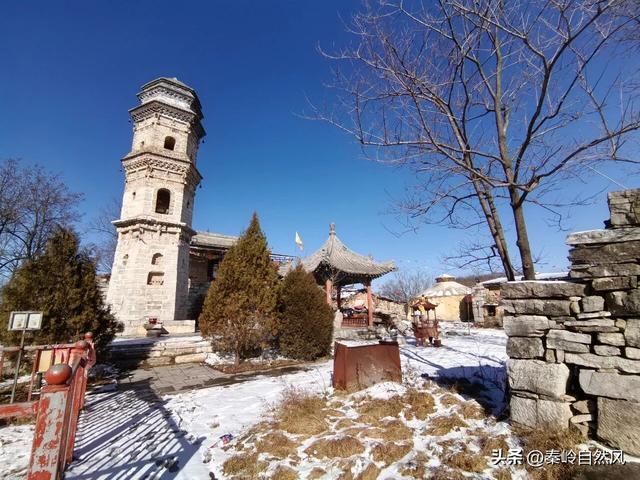 雪后初霁登顶嵯峨山，走荒野雪原，看千年悟空塔，感受历史的烟云