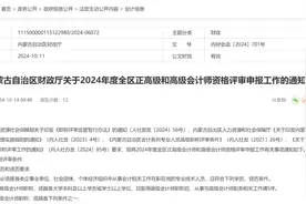 关于2024年度全区正高级和高级会计师资格评审申报工作的通知图片