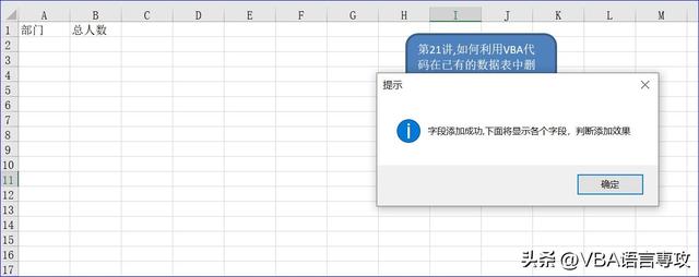 VBA数据库解决方案第二十一讲:数据表中删除添加修改字段的代码