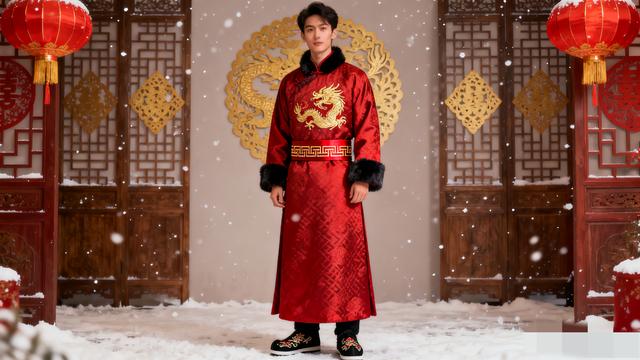 冬季中式婚礼穿搭指南：新人暖而不臃肿，喜庆又显贵气