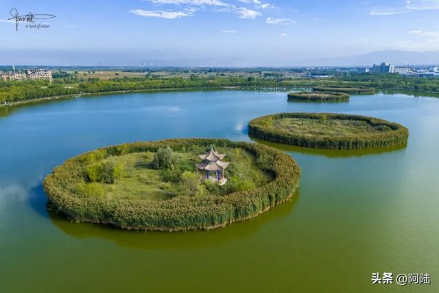 张掖润泉湖的生态风光绰约,它还是甘肃省首座国家级城市湿地公园