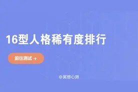 16型人格稀有度排行图片