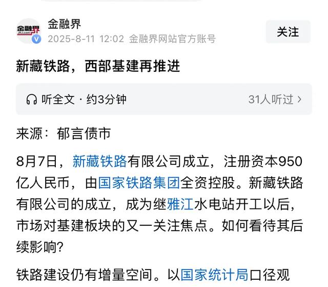 新藏铁路背后的战略价值