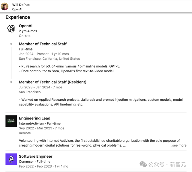 Sora天才辍学生归来！OpenAI组建3人神秘小队，豪赌超级人工智能