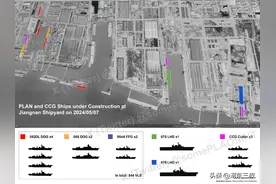 解放军下水饺上瘾，13舰同框现身，相当于半个法国海军图片