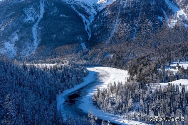 惊到了！喀纳斯流凌为冰雪爱好者打开另一个新疆。