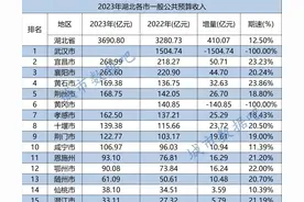 湖北14市2023年财政收入出炉：宜昌超襄阳、黄石超荆州图片