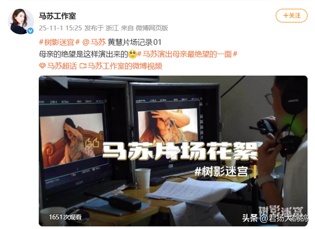 冲着影帝廖凡去看《树影迷宫》，却被一脸狰狞的44岁马苏惊艳