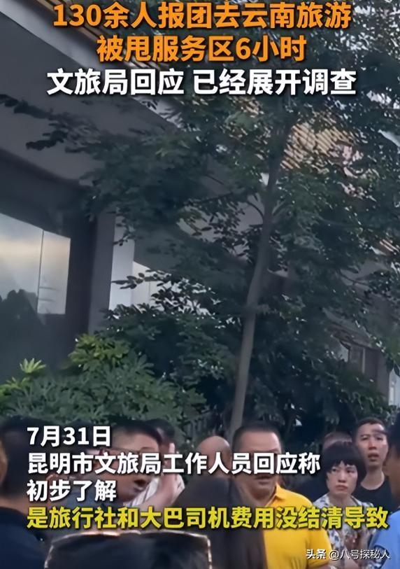 129人云南旅游被甩服务区6小时，原因曝光，官方通报处理结果来了