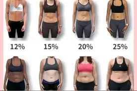 一图了解你体脂率水平，不要再做“瘦胖子”图片