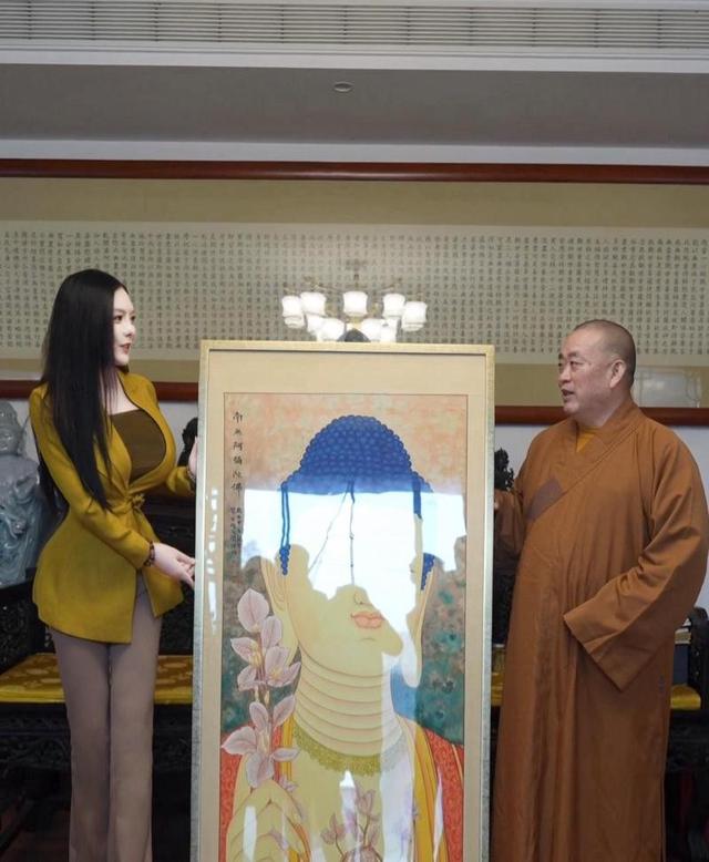 李湘不忍了！坦白与释永信的真实关系，亲吻照的真相终于大白