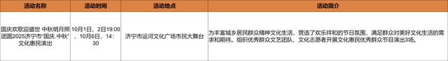 这个国庆来济宁！文化场馆不打烊，多彩活动等您来