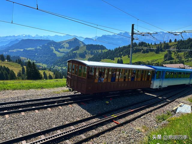 欧游杂记（5）‖ 齿轮火车几上几下瑞吉山，缆车凌空飞跃韦吉斯
