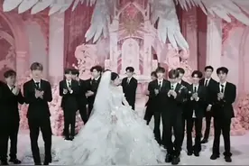 千万粉丝网红k总大婚排面足！伴郎团顶流网红云集，堪称年度盛典图片