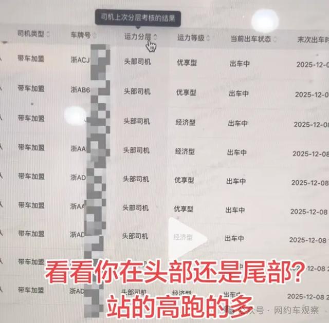 内部员工曝光网约车接单内幕：司机分头部尾部	，派单倾斜早已内定