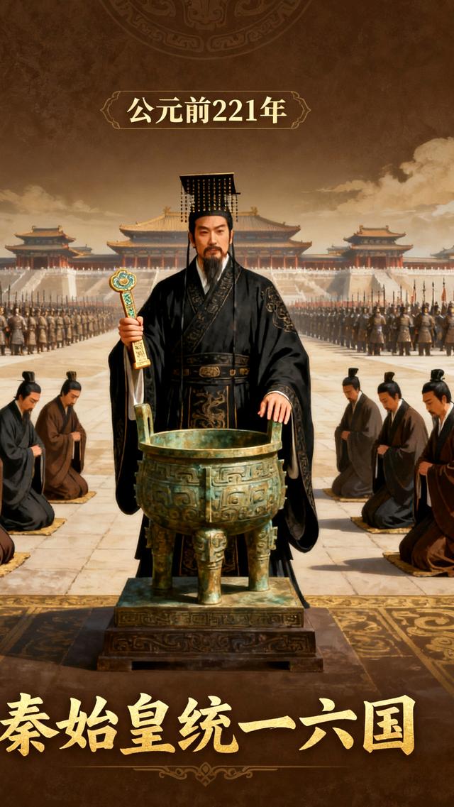 秦始皇统一六国秦始皇在公元前221年完成了全国的统一