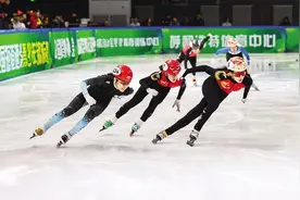 冰刀飞舞 激情绽放 全国短道速滑青少年锦标赛燃动青城的精彩瞬间图片