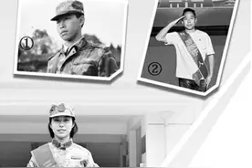 爸爸，我终于成为像你一样的兵图片