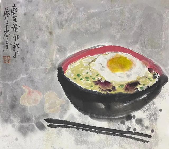 一组充满生活气息的水墨小品画，勾起了多少人的回忆
