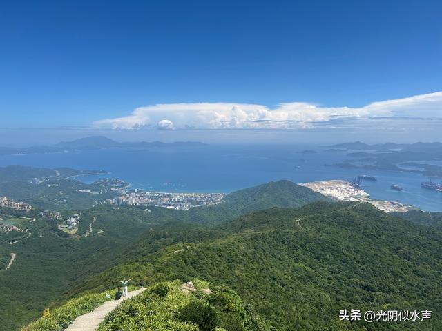 深圳游记:梅沙尖和云海广场的山与海