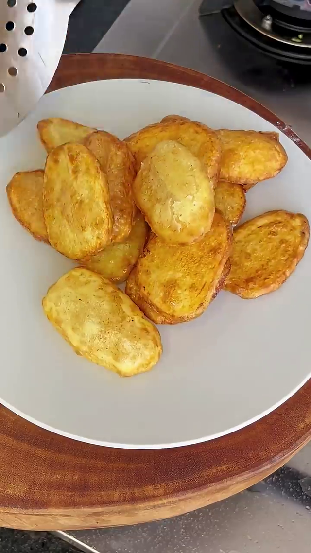 消化太快，自炸土豆块，解决肚子饿得太快的问题