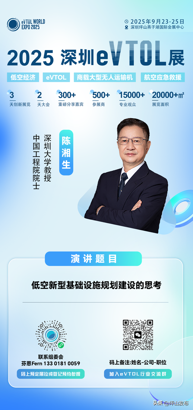“航”业大咖·e界专家云集 | 2025深圳eVTOL展发言嘉宾阵容强势登场（第一期）