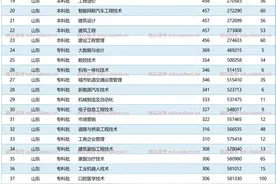 山东工程职业技术大学2023年最低录取分数线位次 专业学费图片