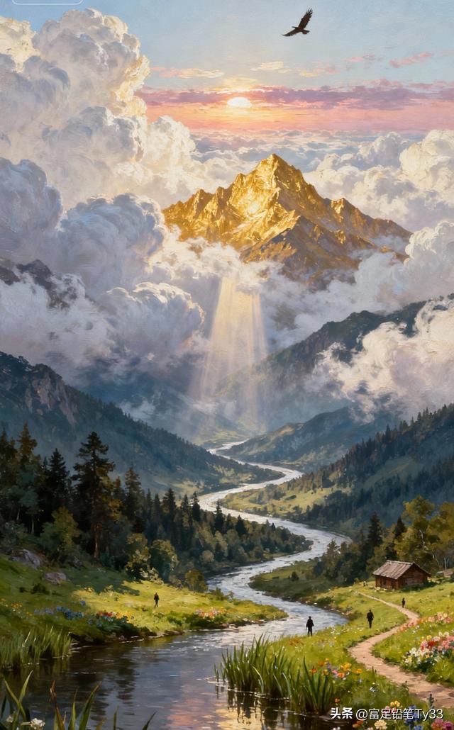 梦幻山川，骑马漫步，感受大自然的宁静与美好！