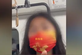 素质太低！上海地铁女子随地吐痰，被网友指出还嚣张说：你报警啊图片
