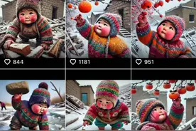 “小孩被压在废墟下”系AI生成！原作者回应图片