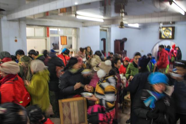 十二年前我在千山五龙宫寺庙吃粥！