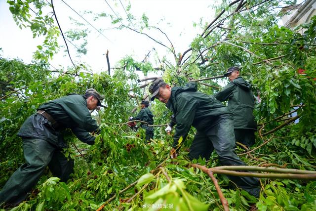 台风剑鱼来袭武警官兵奔赴抢险一线
