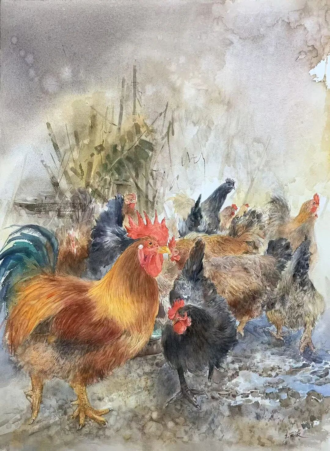 “丹青贺岁 万象更新”2026惠州市水彩画网络展在线欣赏 - 图画吧TUHUABA