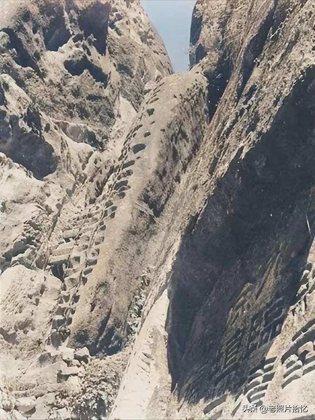 太罕见，90年前德国人拍摄的华山！那时的华山，竟如此壮观？
