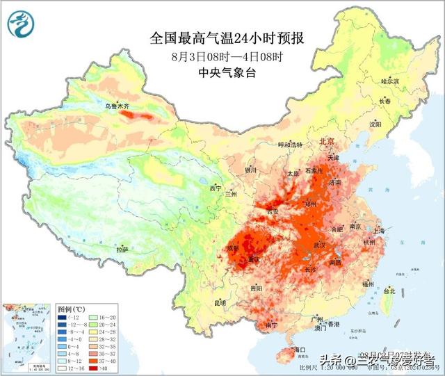 陕西省！明天8月4号，新一轮降雨中心已定，大雨暴雨分布如下！