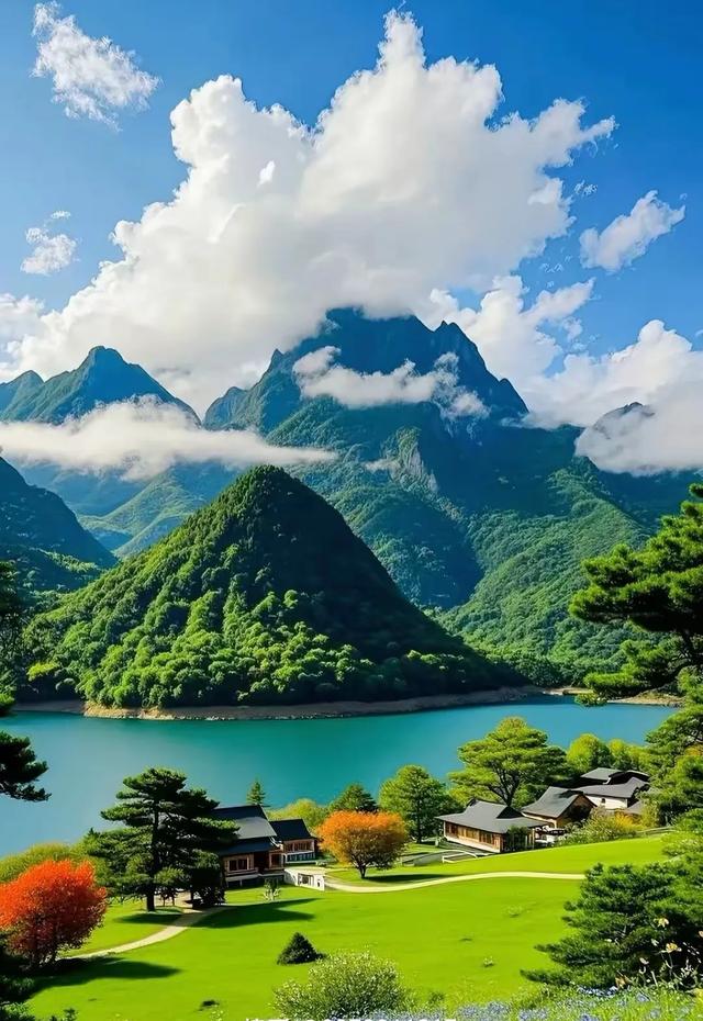 #美丽风景 #蓝天白云绿草地 #自然风光