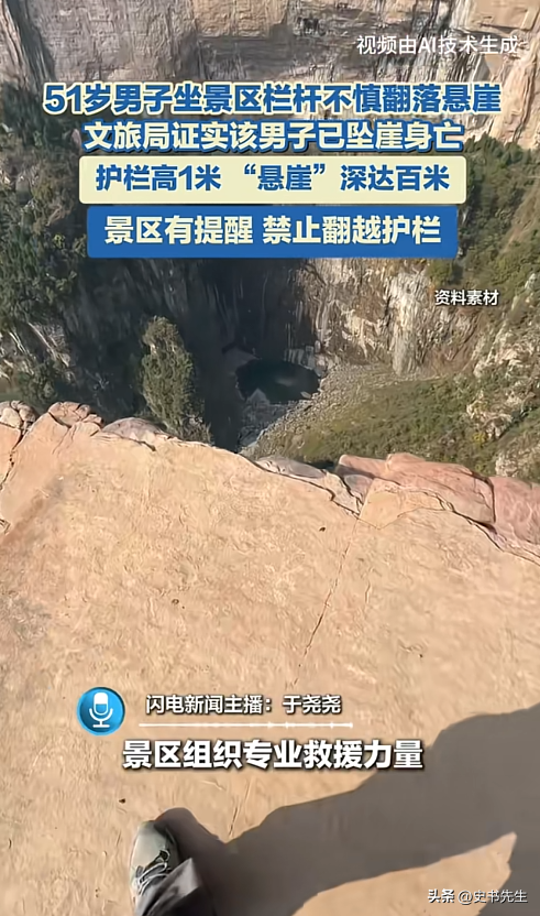 男子凤凰山坠崖身亡！信息曝光，当地文旅回应，网友：景区无责