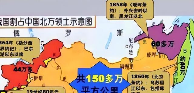 俄罗斯已经四次把土地归还给中国了，到现在我们一共收回了多少？