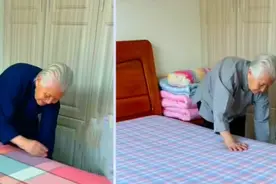 96岁奶奶的“极简生活”，衣着朴素，坚持清扫，从骨子里透出净图片