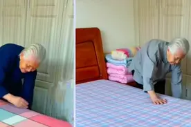 96岁奶奶的“极简生活”，衣着朴素，坚持清扫，从骨子里透出净图片